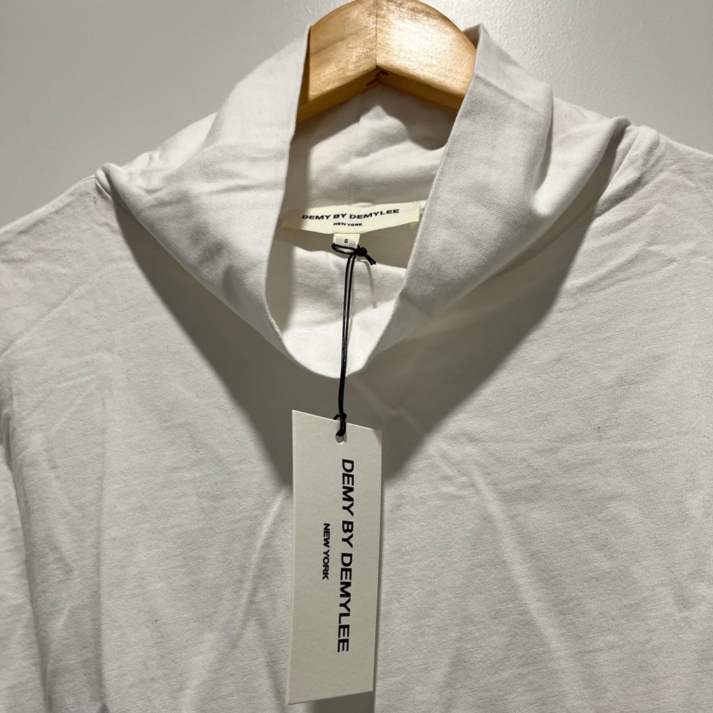 Demy by Demylee 100% Cotton Turtleneck, Sz SMALL, NWT